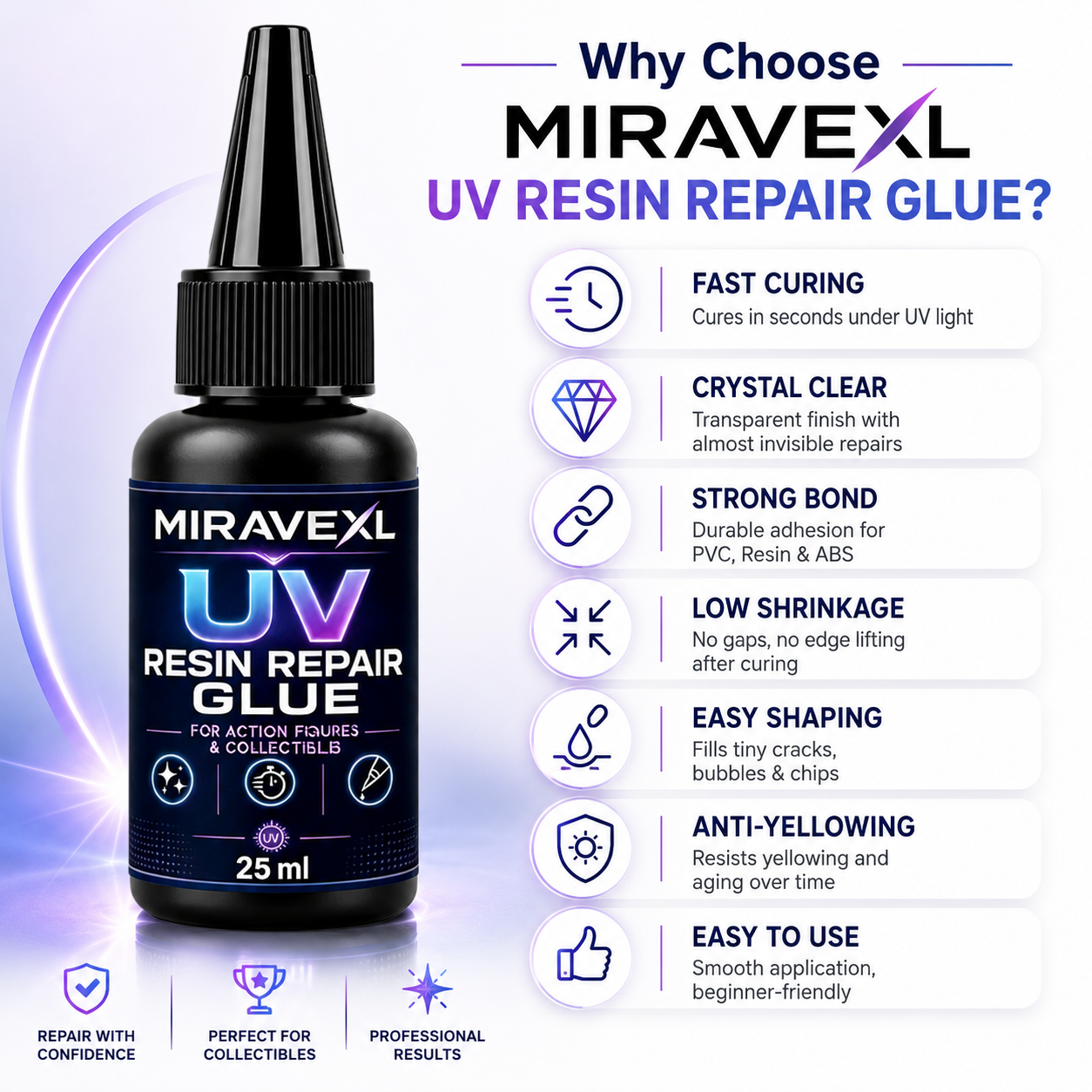 AliExpress MIRAVEXL 25 g UV Epoxy Resin Glue, view 3