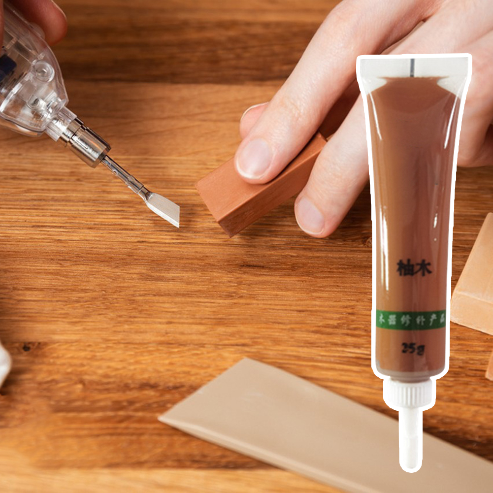 AliExpress 25g Multicolor Wood Repair Paste,Multipurpose Floor Scratch Paint Repair for Table Oak Cabinet,Wooden Furniture Scratch Filler, view 4