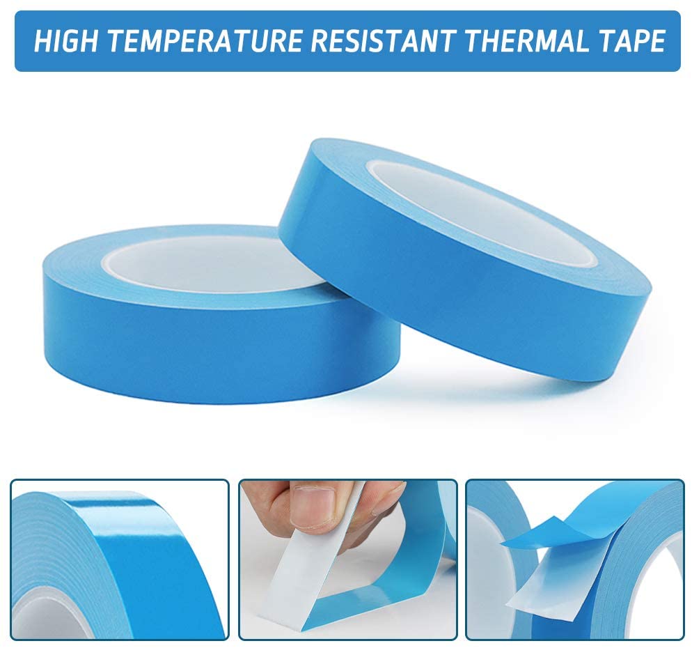 AliExpress 25meter 5mm 8mm 10mm 12mm 15mm Width Transfer Tape Double Side Thermal Conductive Adhesive Tape for Chip PCB LED Strip Heatsink, view 3