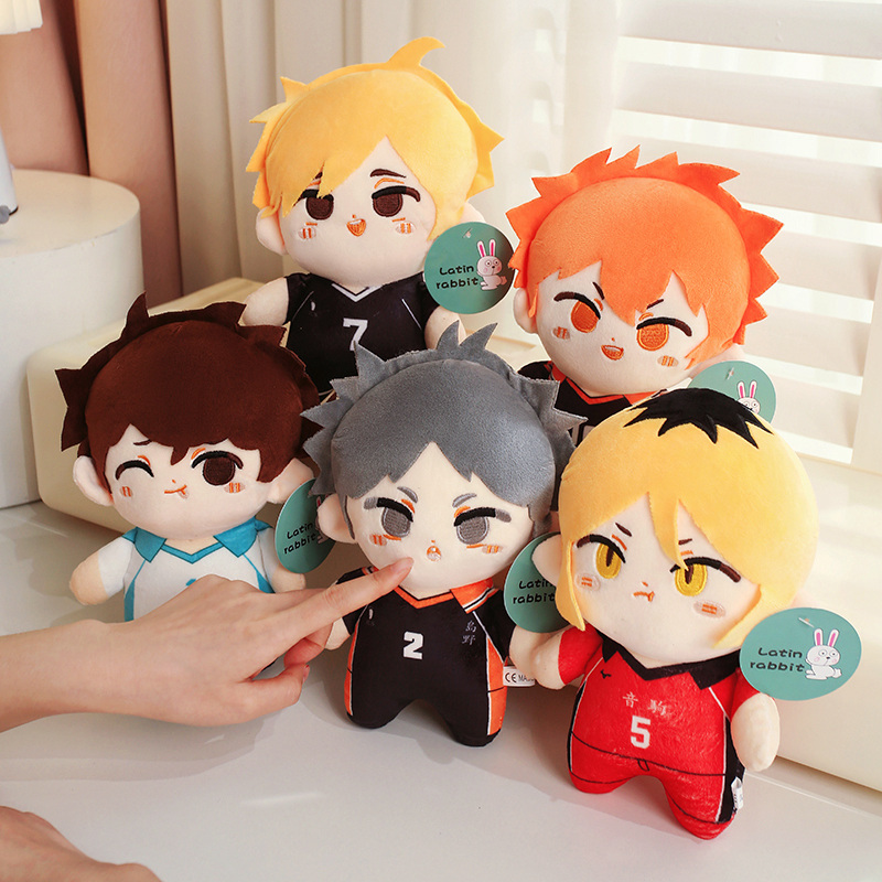 AliExpress 26CM Cute Cartoon Haikyuu Plush Toy Kuroo Tetsurou Oikawa Tooru Kei Tsukishima Tobio Kageyama Volleyball Stuffed Doll Gifts, view 4