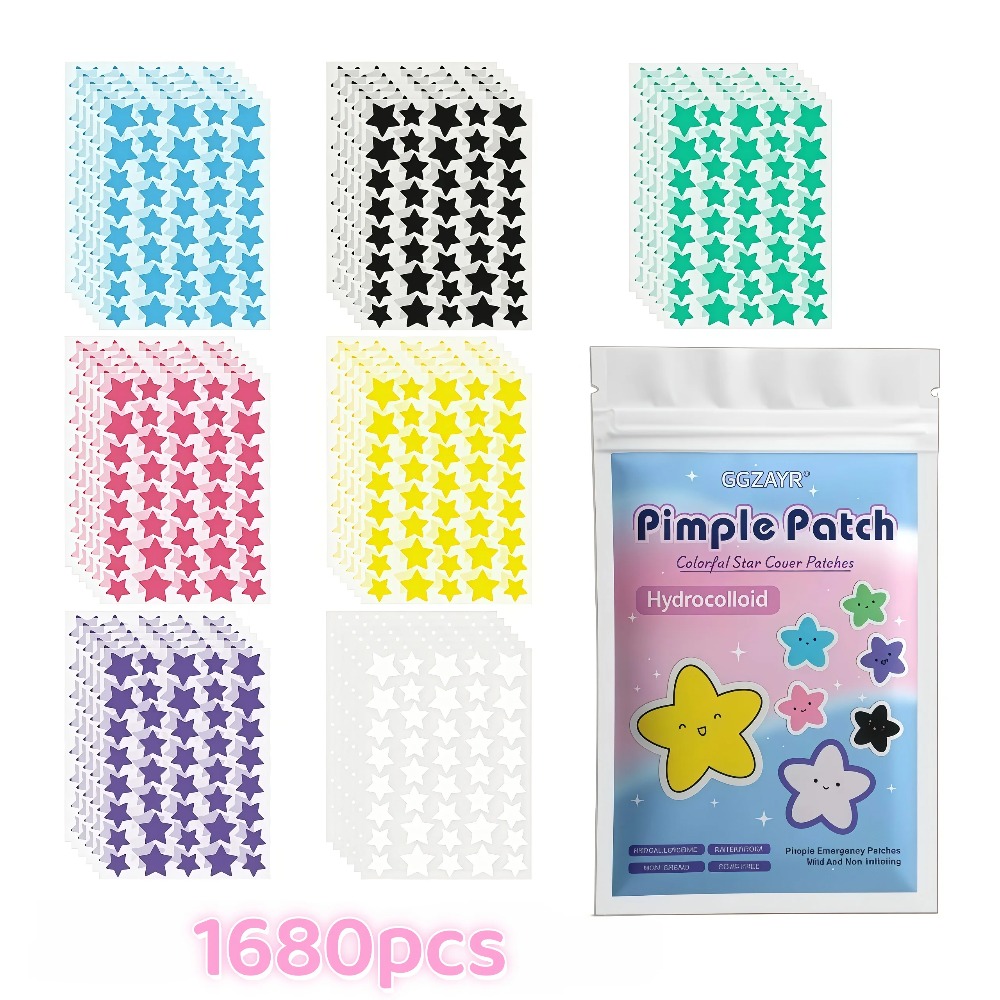 AliExpress Seven-Color Star Hydrocolloid Pimple Patches, view 4