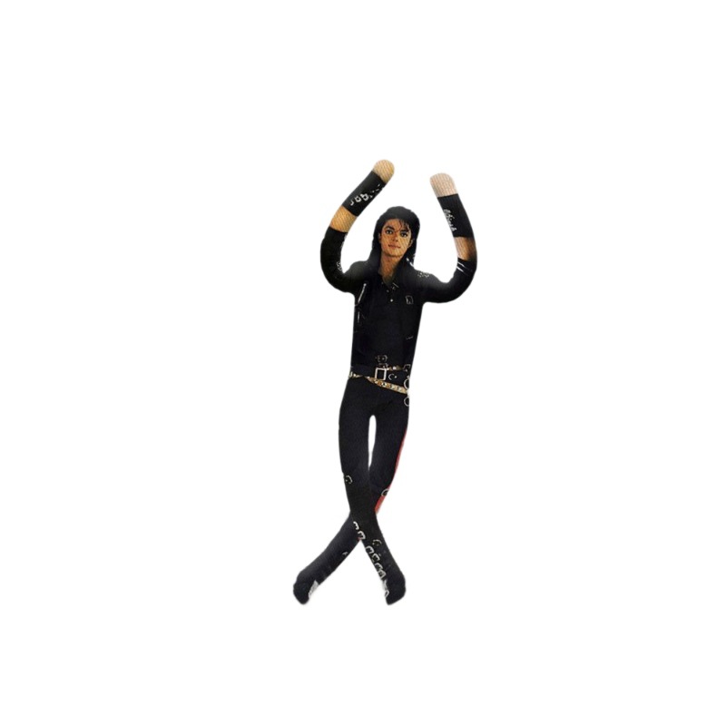 AliExpress 28cm Michael Jackson Jointed Plush Figure Kawaii Soft Toy Home Desk Decoration Collectible Present for Adults, view 6