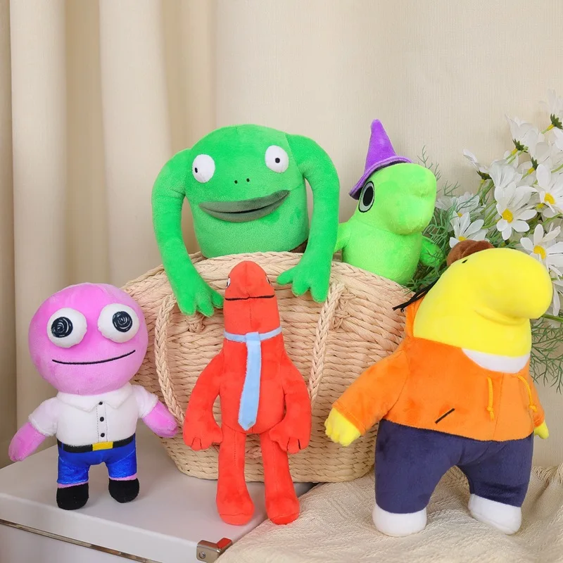 AliExpress 28cm Smiling Friends Plush Toys Mr frog Children Stuffed Doll Toy Kawaii Home Decoration Doll Gifts Smiling Friends Toy for Kids, view 2