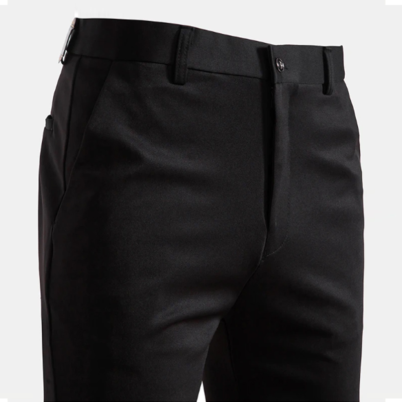 AliExpress 29-42 Men's Summer Thin Fashion Business Casual Suit Pants Long Pants Men's Elastic Straight Sleeve Formal Pants Plus Size 28-40, view 2