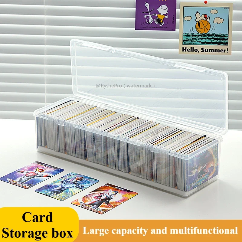 AliExpress 2L Trading Card Storage Box for Toploader Plastic Large Playing Baseball Card Case for Toploaders and Standard Cards 700 Holder