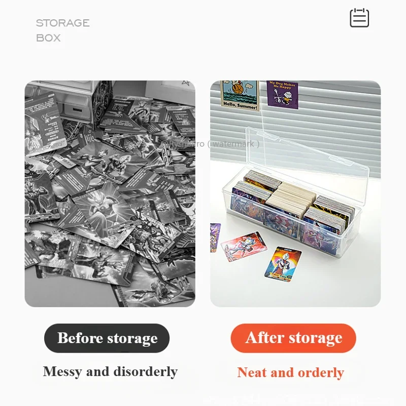AliExpress 2L Trading Card Storage Box for Toploader Plastic Large Playing Baseball Card Case for Toploaders and Standard Cards 700 Holder, view 4