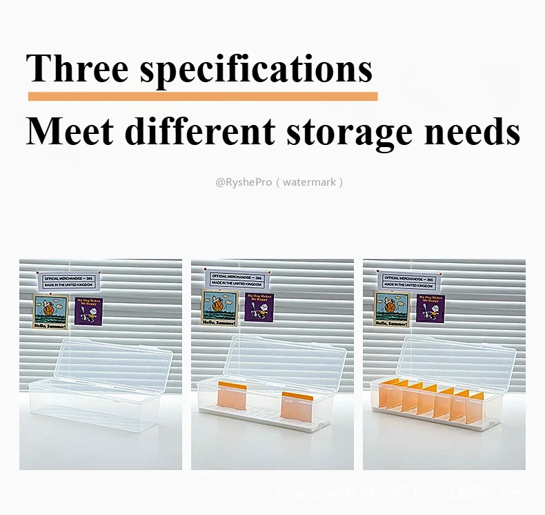 AliExpress 2L Trading Card Storage Box for Toploader Plastic Large Playing Baseball Card Case for Toploaders and Standard Cards 700 Holder, view 5