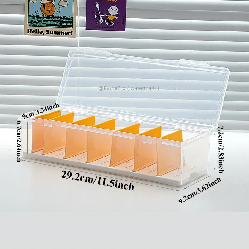 AliExpress 2L Trading Card Storage Box for Toploader Plastic Large Playing Baseball Card Case for Toploaders and Standard Cards 700 Holder, view 6