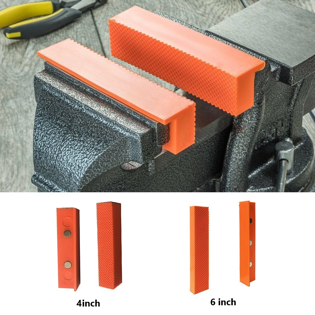 AliExpress 2pcs 4/5/6 Inch Magnetic Soft Pad Jaw Rubber For Metal Vise Bench Machine Tools For Metal Vise Bench Machine Tools