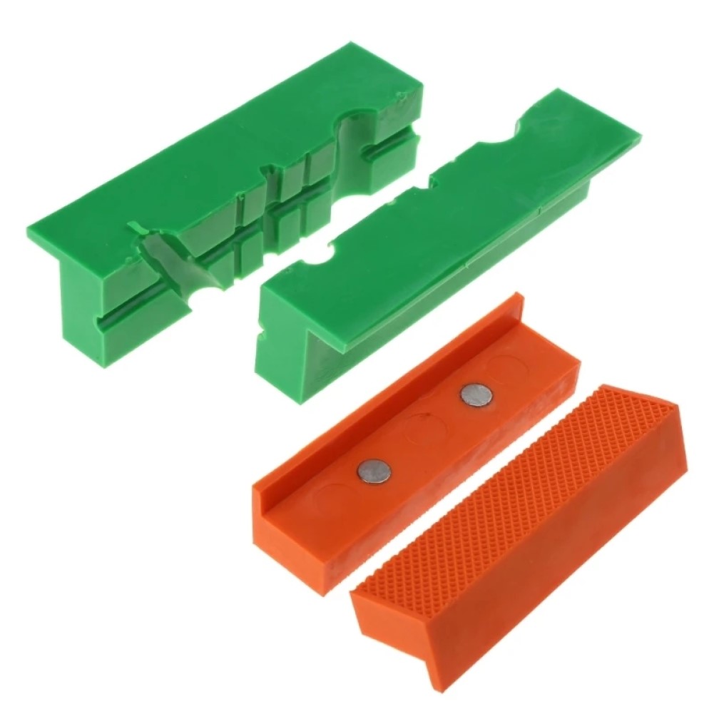 AliExpress 2pcs 4/5/6 Inch Magnetic Soft Pad Jaw Rubber For Metal Vise Bench Machine Tools For Metal Vise Bench Machine Tools, view 4
