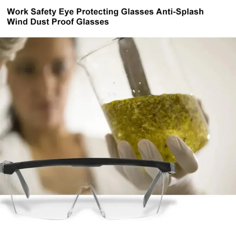 AliExpress 2Pcs Anti-Splash Work Safety Glasses Dustproof Industrial Eye Protection Lab Goggles Windproof Cycling Goggles, view 6