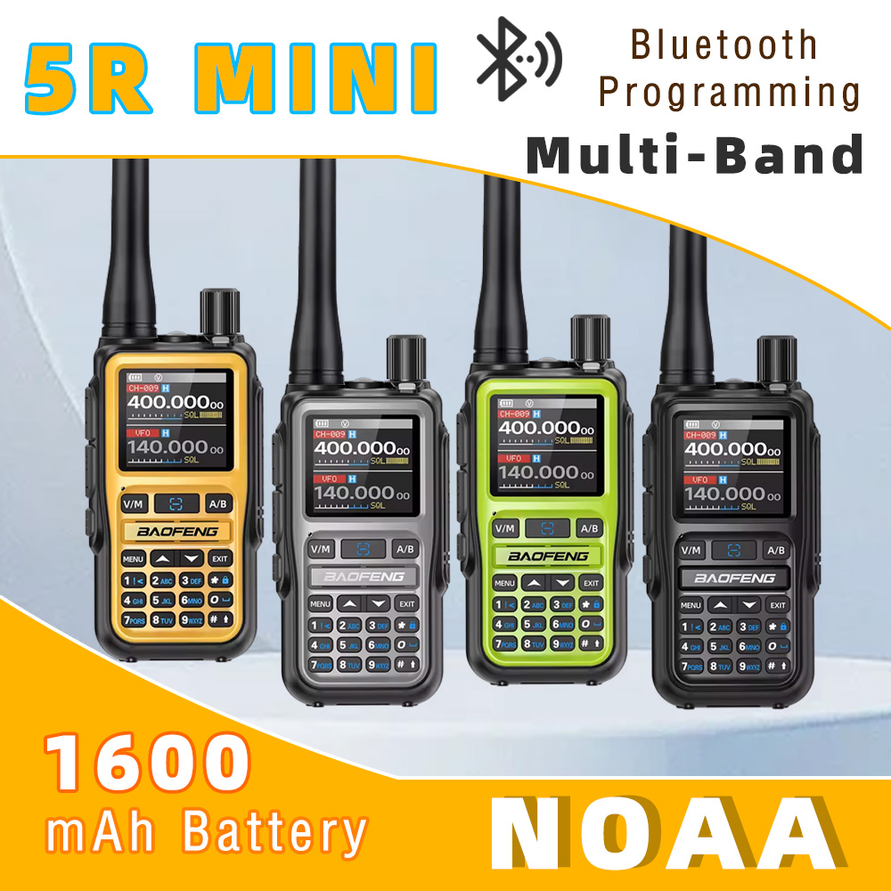 AliExpress 2PCS Baofeng UV 5R Mini Type-c Charger Dual Band Dual PTT Walkie Talkie AM FM UHF VHF Multiple Colors Dual PTT Camping Ham Radio
