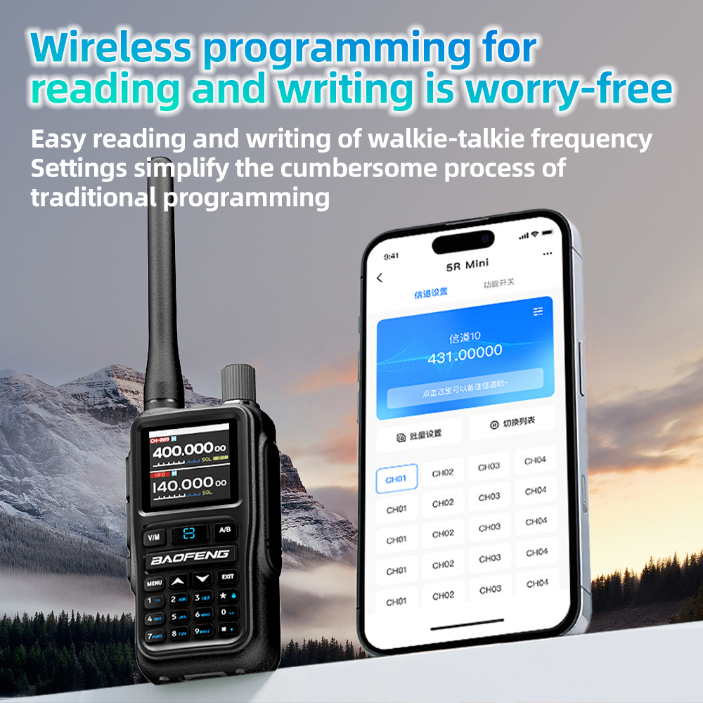 AliExpress 2PCS Baofeng UV 5R Mini Type-c Charger Dual Band Dual PTT Walkie Talkie AM FM UHF VHF Multiple Colors Dual PTT Camping Ham Radio, view 6