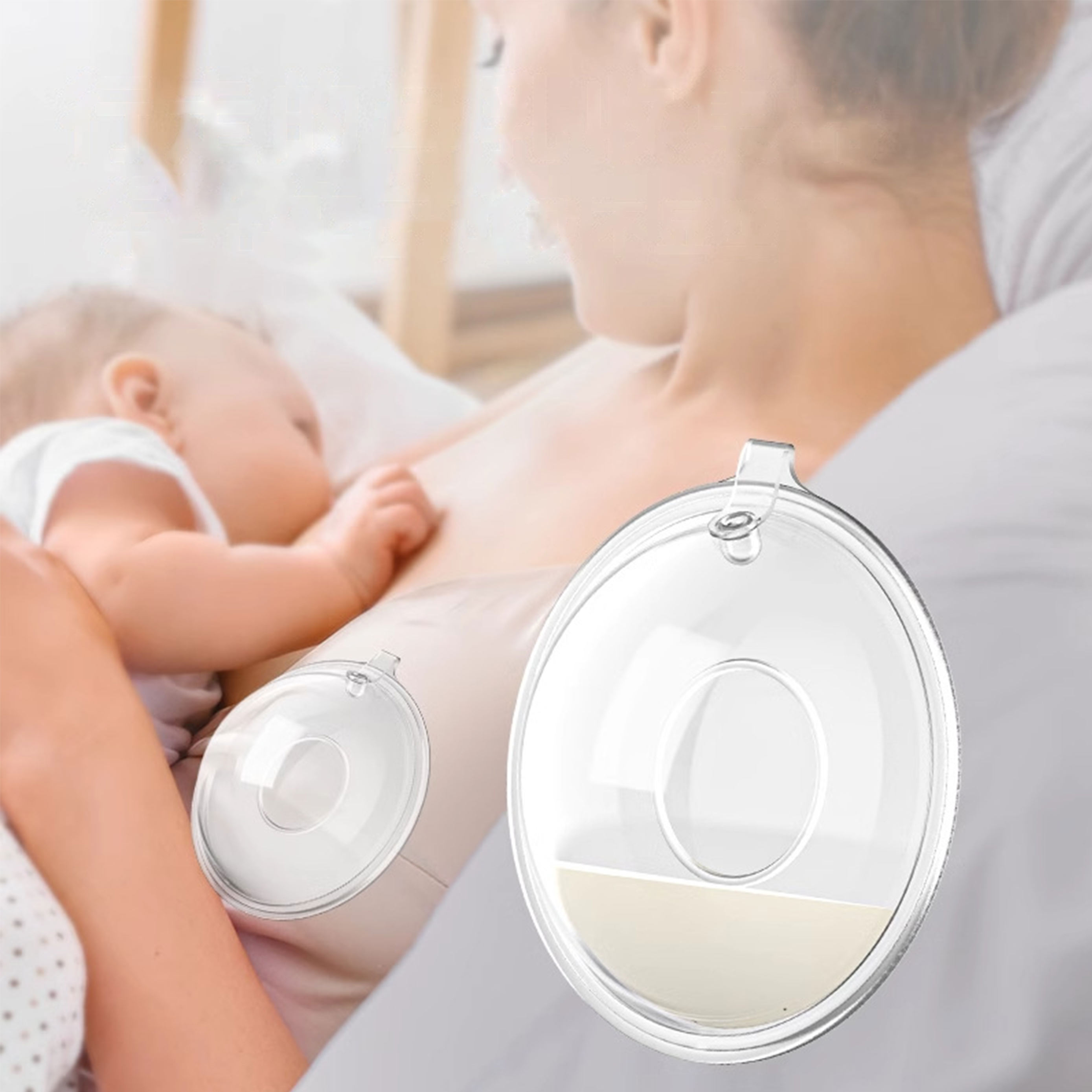 AliExpress 2Pcs Breast Milk Collector Silicone Baby Breast pump Saver Collector Anti-leakage Milk Reusable Protect Sore Nipples BPA FREE