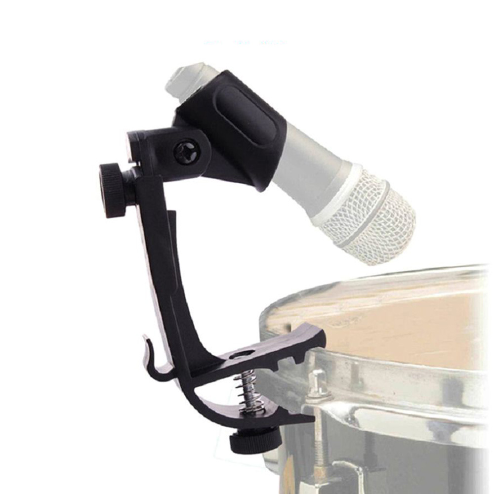 AliExpress 2pcs Drum Microphone Clip Holder Adjustable Shockproof Mic Clips Drum Rim Mount Clamp, view 3