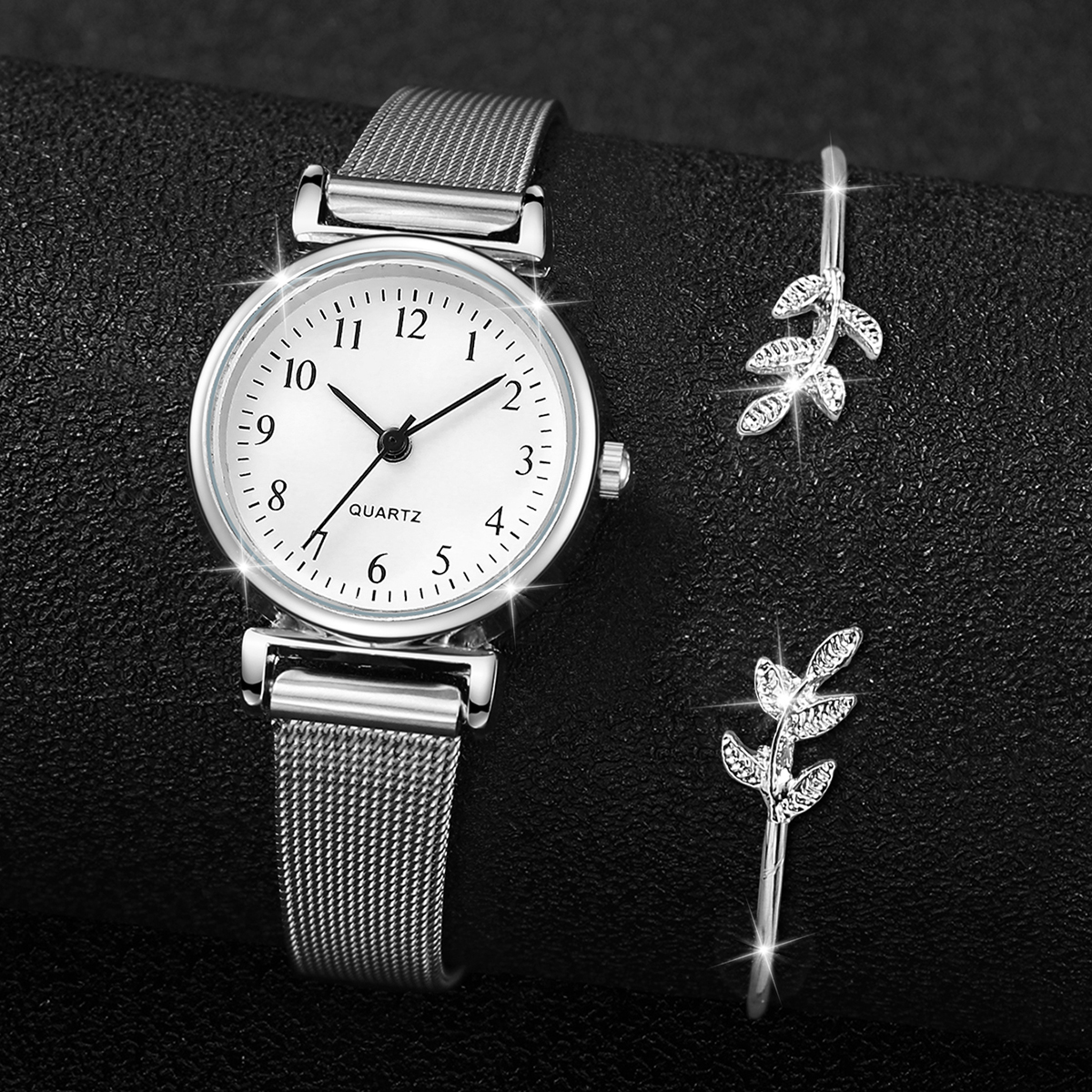 AliExpress 2-Piece Women's Watch and Cuff Bracelet Set, view 3