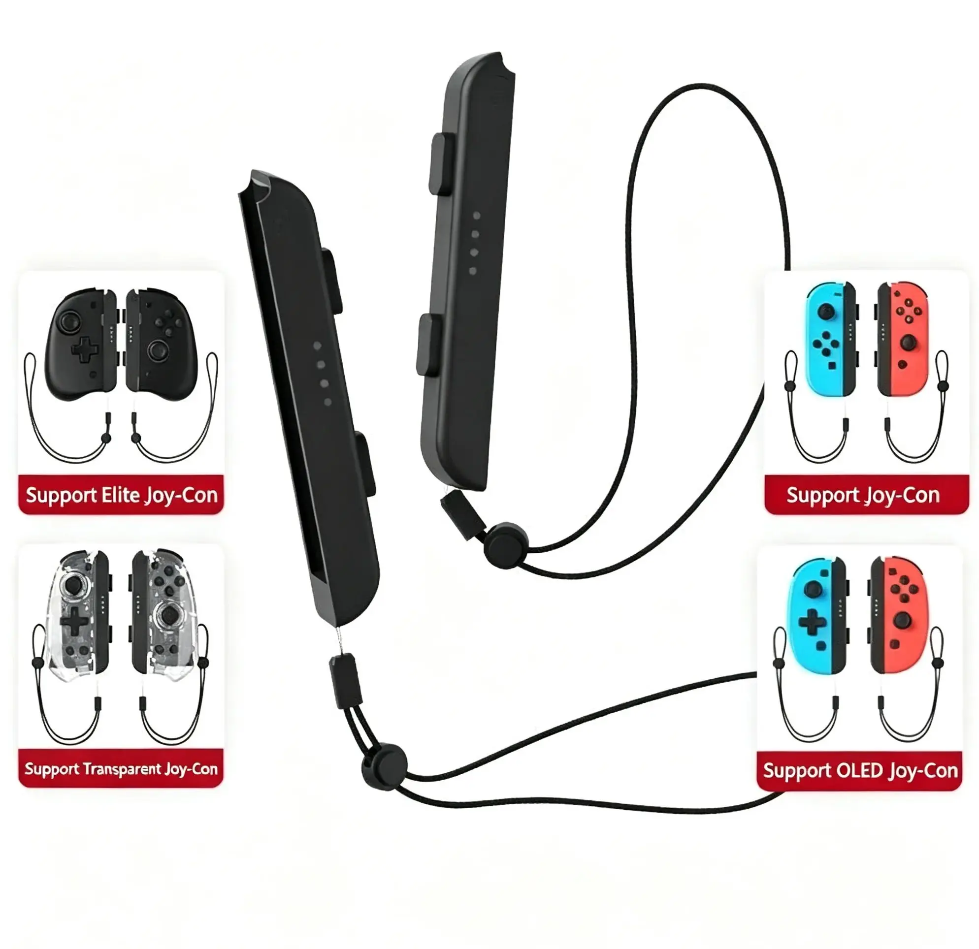 AliExpress 2Pcs Gamepad Wrist Strap for Switch Joycon - Replacement Joy Con Controller Wrist Strap Lanyard with Built-in Aluminum Alloy for, view 4