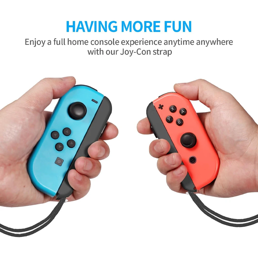 AliExpress 2Pcs Gamepad Wrist Strap for Switch Joycon - Replacement Joy Con Controller Wrist Strap Lanyard with Built-in Aluminum Alloy for, view 5