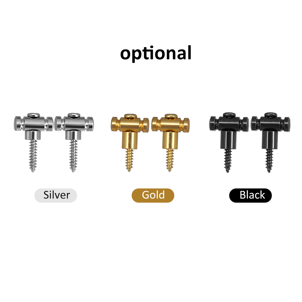 AliExpress 2PCS Guitar String Retainer Guitar String Tree Screw Electric Guitar Accessory for Guitar Silver/Black/Golden String Retainer, view 6