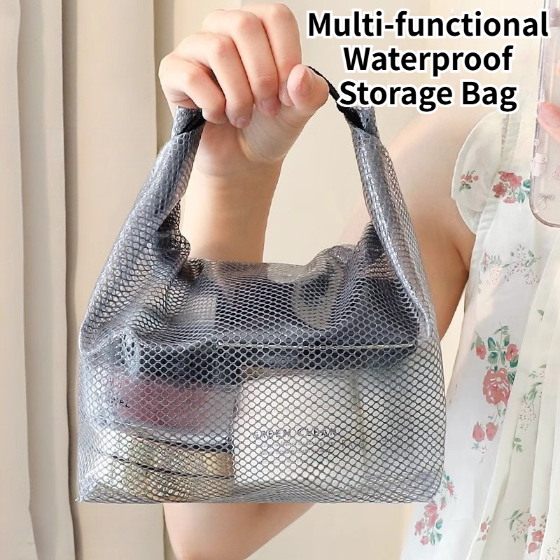 AliExpress 2PCS Handheld Waterproof Storage Bag Portable Sealing Swimming Bag Large Capacity Washing Bag Fitness Clothing Cosmetic Handbag, view 2