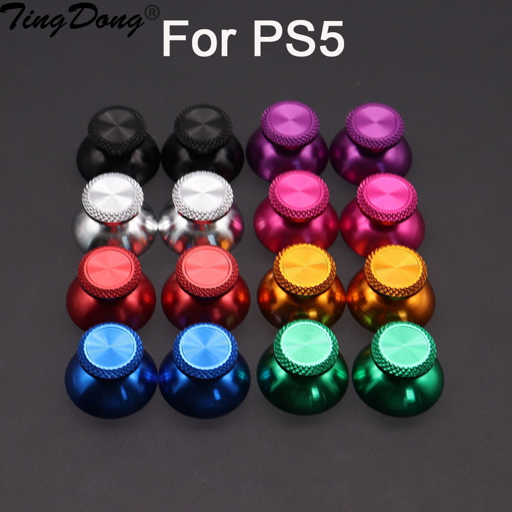 AliExpress 2PCS Metal Analog Joystick Thumb Stick Grip Cap Replacement Parts for PS5 Controller Thumbstick Replacement