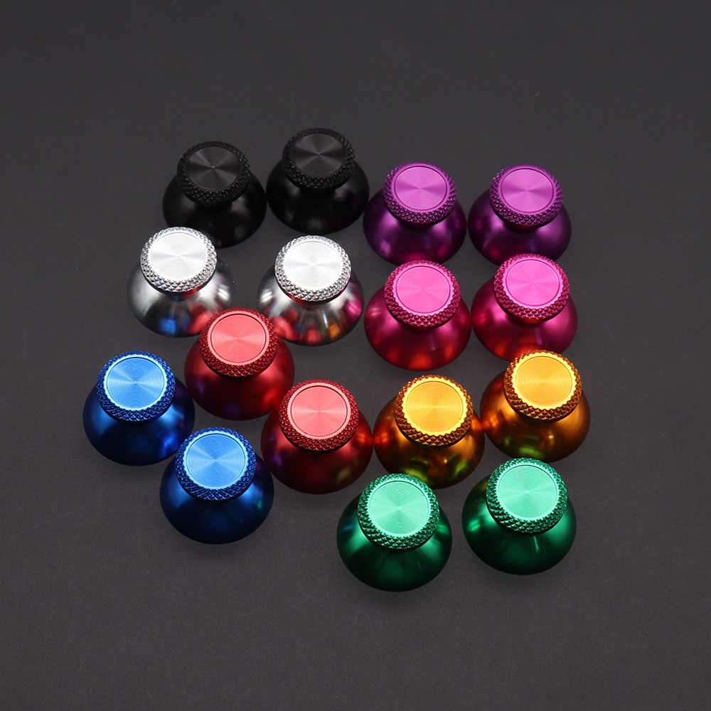 AliExpress 2PCS Metal Analog Joystick Thumb Stick Grip Cap Replacement Parts for PS5 Controller Thumbstick Replacement, view 2