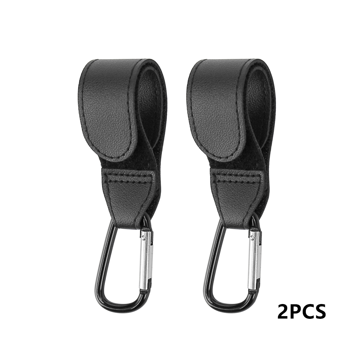 AliExpress 2-Piece PU Leather Rotating Stroller Hooks