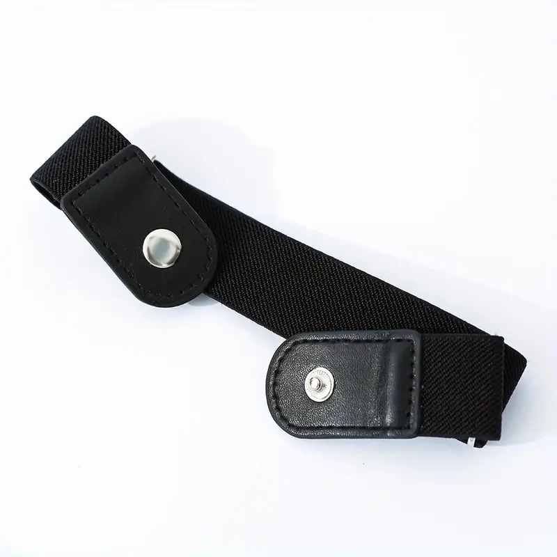 AliExpress 2pcs/set No Buckle Elastic Belt For Women Men Unisex Stretch Belt For Pants Jeans Casual Buckle Free Adjustable Invisible Belt, view 5
