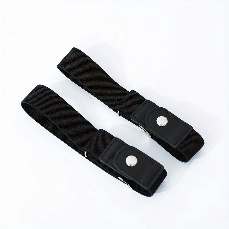 AliExpress 2pcs/set No Buckle Elastic Belt For Women Men Unisex Stretch Belt For Pants Jeans Casual Buckle Free Adjustable Invisible Belt, view 6