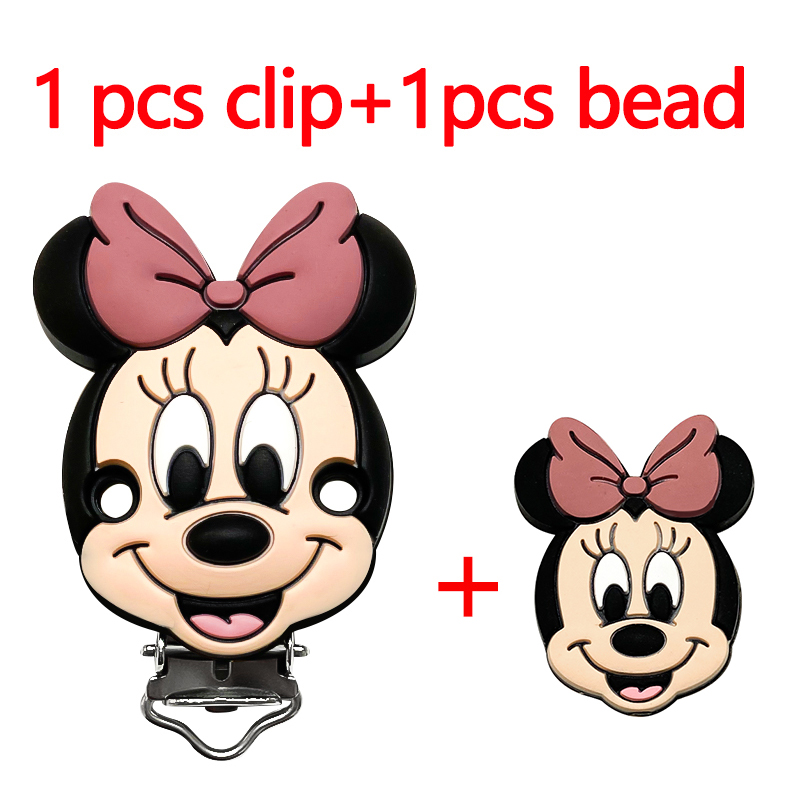 AliExpress 2-Piece Silicone Animal Pacifier Clips and Beads, view 5