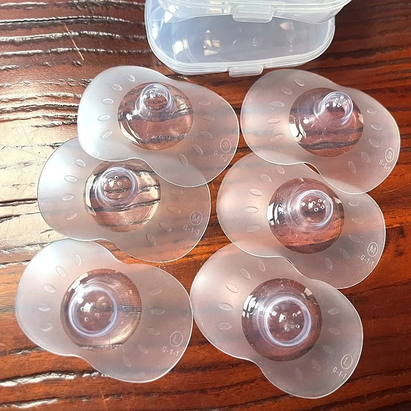 AliExpress 2Pcs Silicone Breastfeeding Nipple Protectors Feeding Mother Nipple Shields Protection Cover Soft Milk Feeding Nursing Shield, view 3