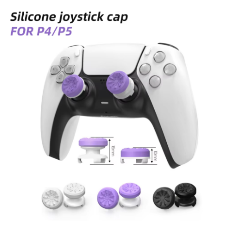 AliExpress 2pcs Silicone Thumb Grip for P5/P4 Joystick Booster Caps Game Controller Accessories Rocker Cap Pair Supports P4/P5, view 2