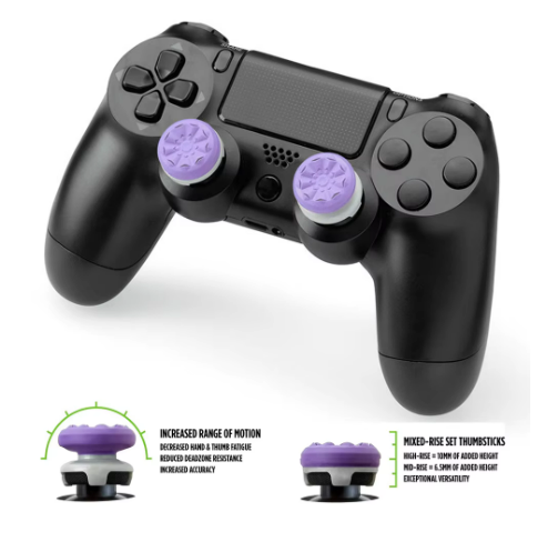 AliExpress 2pcs Silicone Thumb Grip for P5/P4 Joystick Booster Caps Game Controller Accessories Rocker Cap Pair Supports P4/P5, view 4