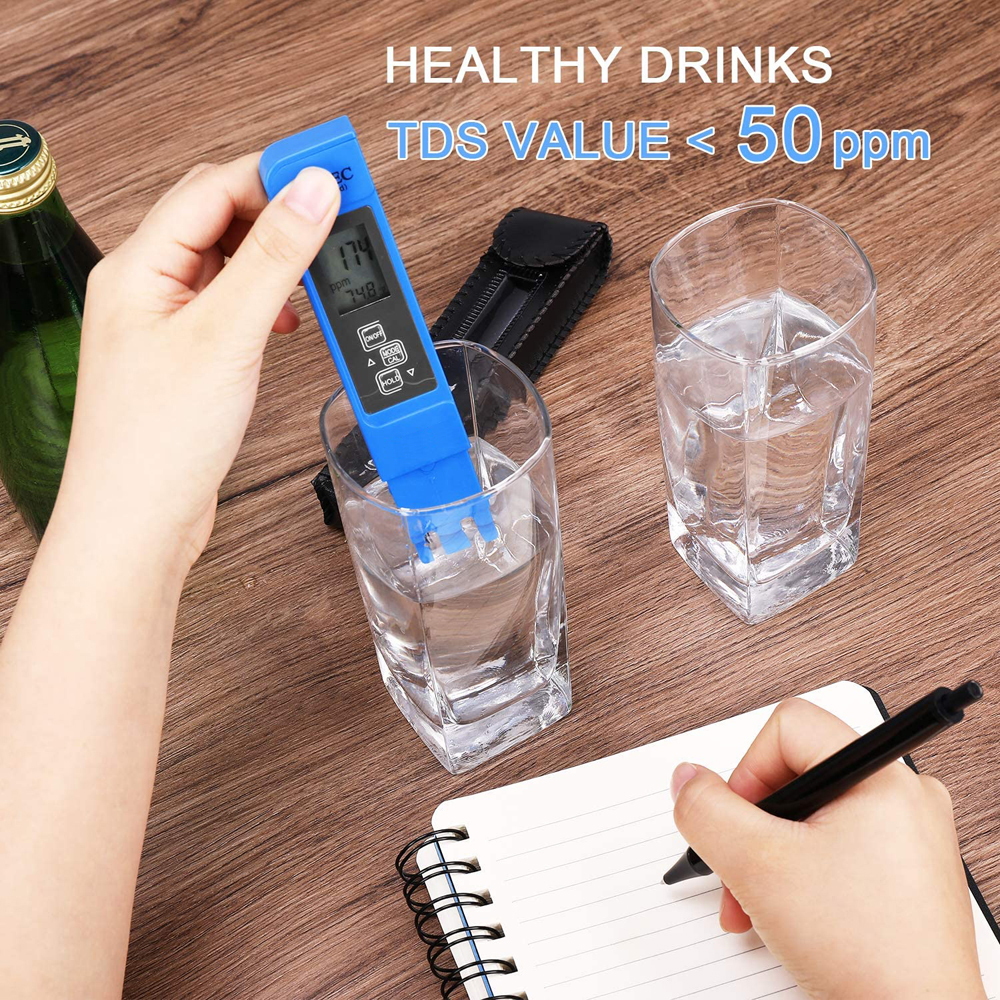 AliExpress 2pcs TDS PH Meter Digital Water Tester 0.01ph High Accuracy PH Meter 0-9990ppm Temperature TEMP PPM Tester, view 4