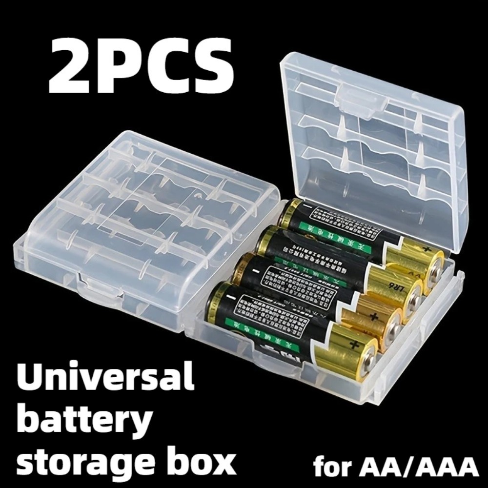 AliExpress Clear Battery Storage Boxes for AA and AAA (2-Pack)