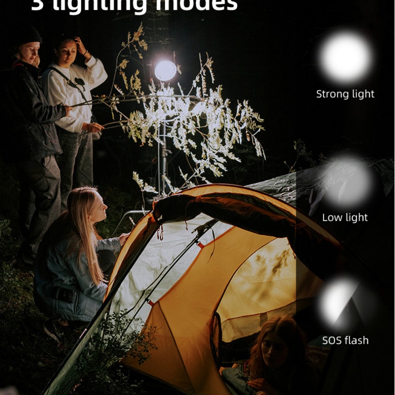 AliExpress 2PCS USB Rechargeable LED Bulb with Hook Portable Emergency Light for Outdoor Camping Fishing Hiking Security, view 3
