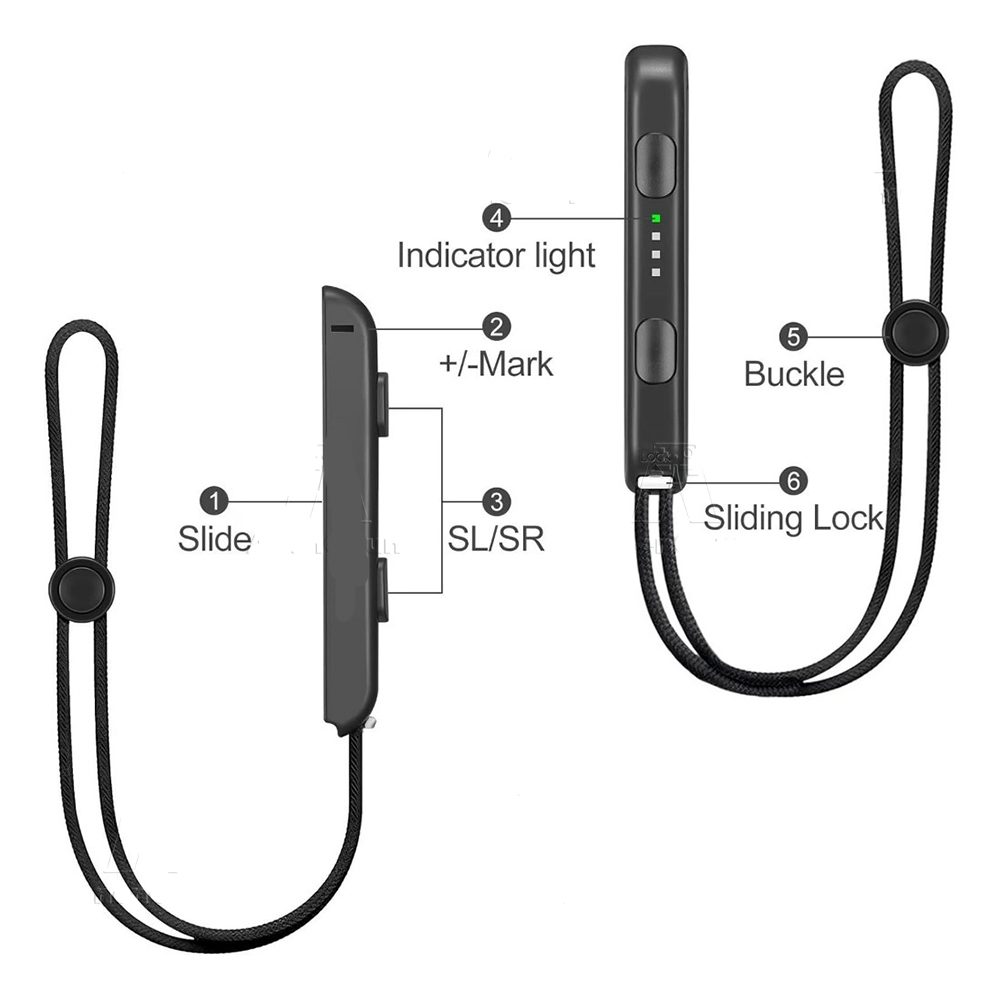 AliExpress 2PCS Wrist Strap for Switch/Switch OLED Joycon Replacement Parts Joy Con Controller Attachment Wrist Strap Lanyard Accessories, view 2