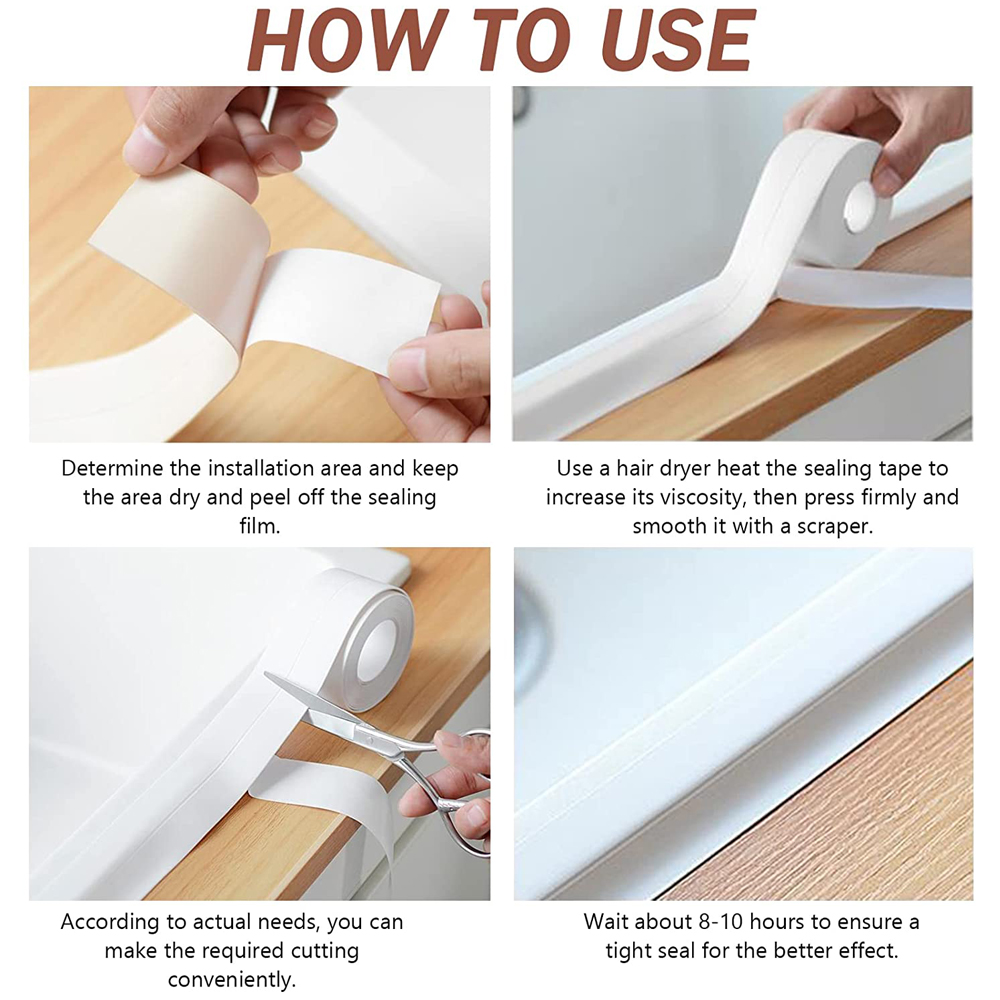 AliExpress 3.2 m Self-Adhesive Sink Edge Sealing Tape, view 2