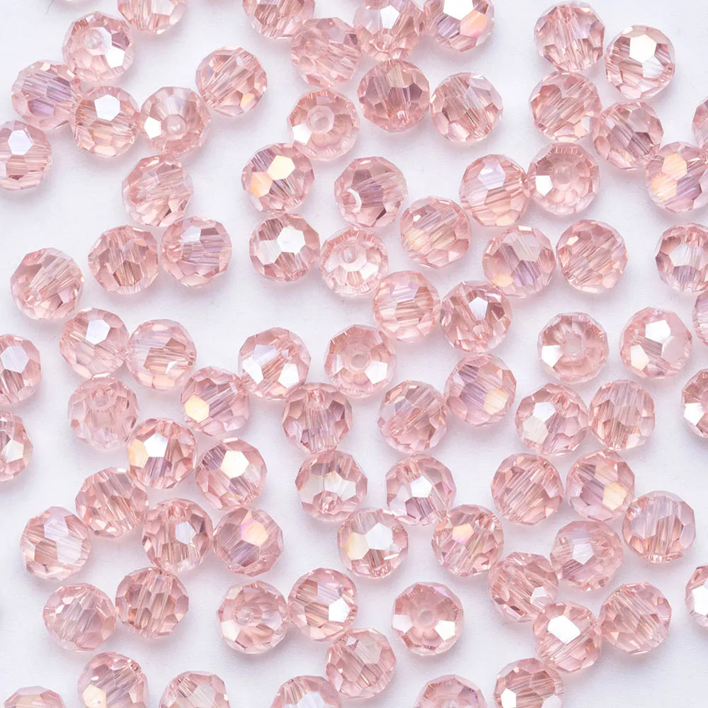 AliExpress Faceted Round Glass Spacer Beads (3-8 mm)
