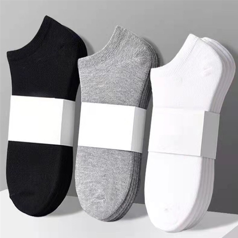 AliExpress 3/5/10PC Unisex Casual Plain Color Boat Socks Thin Breathable Comfy Anti Odor Sweat-absorbing Low Cut Ankle Socks For Men Women