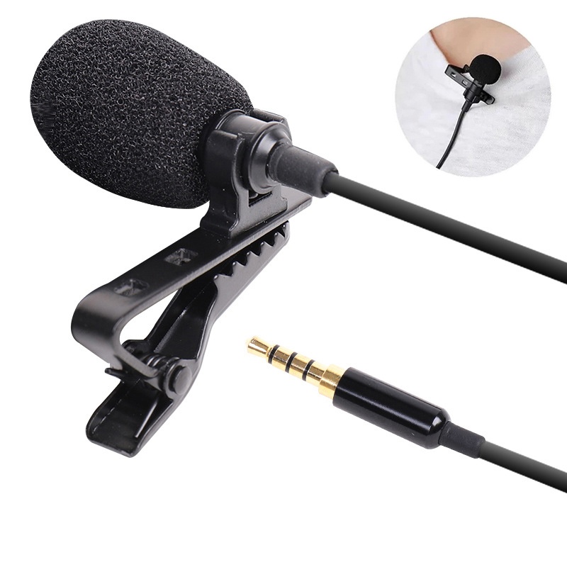 AliExpress 3.5mm Mini Microphone Type C Lapel Clip-on Microphone Portable USB Type-C 3.5mm Professional Micro Mic For DSLR Camera PC Laptop