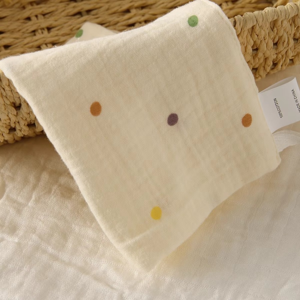 AliExpress 3/5Pcs 6-Layer Pure Cotton Baby Cotton Washcloth Soft Gauze Cotton Newborn Burp Cloth Absorbent Baby Towels Square Towels, view 5