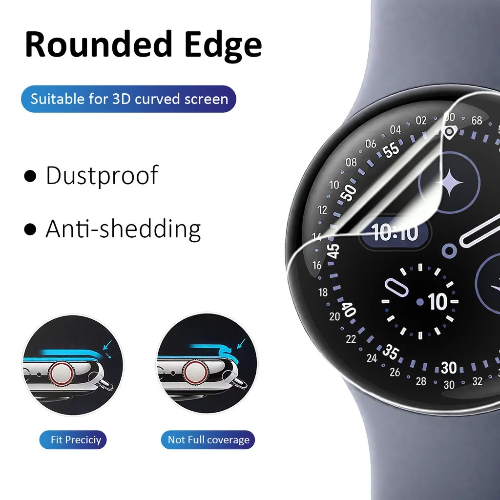 AliExpress Round Hydrogel Watch Screen Protector Film (3-Pack), view 3