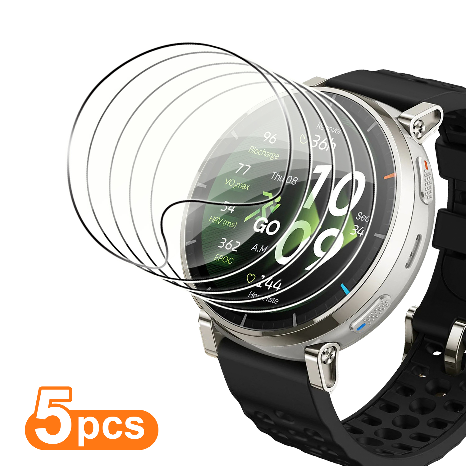 AliExpress Round Hydrogel Watch Screen Protector Film (3-Pack), view 6