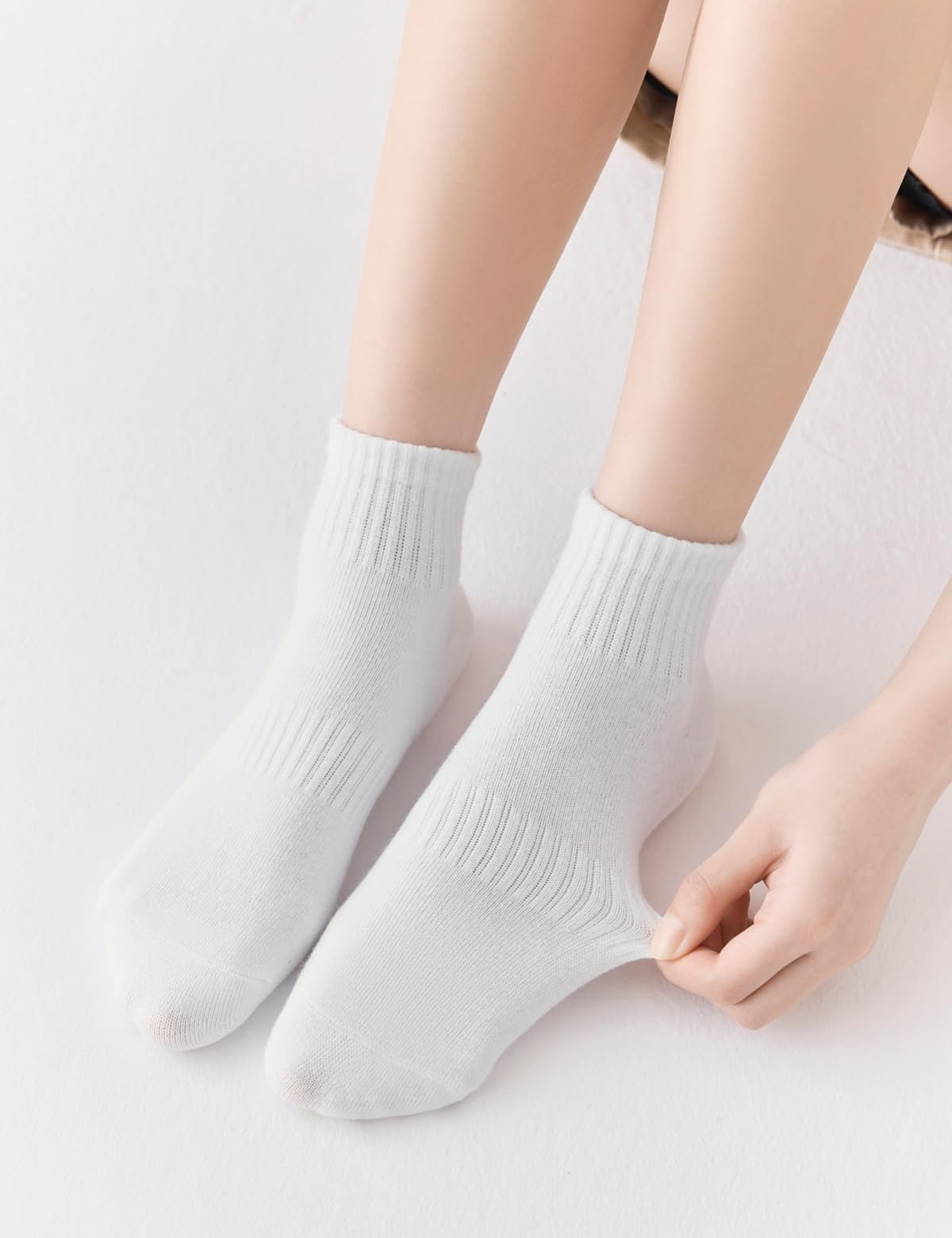 AliExpress Men's Black and White Mid-Calf Socks (3 or 6 Pairs)