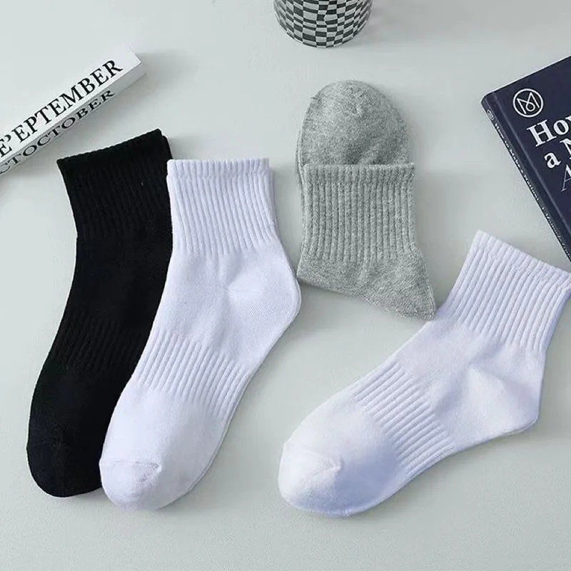 AliExpress Men's Black and White Mid-Calf Socks (3 or 6 Pairs), view 6