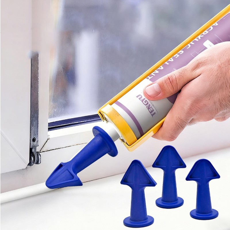 AliExpress 3/6pcs Caulking Nozzle Applicator Finishing Tool Spatula Plastic Glue Shovel Tile Brick Joints Floor Silicone Remover Grout Kit