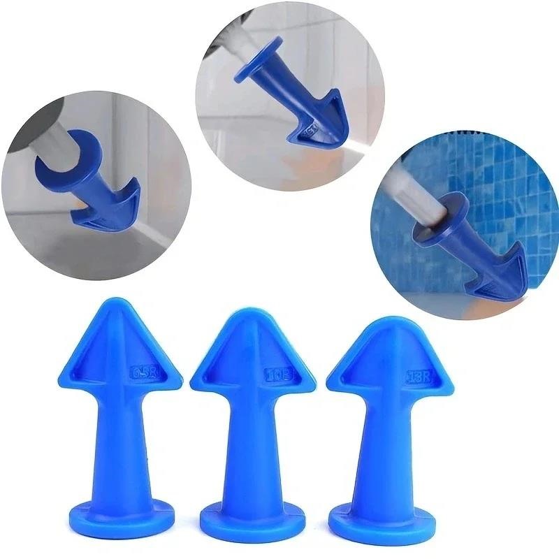 AliExpress 3/6pcs Caulking Nozzle Applicator Finishing Tool Spatula Plastic Glue Shovel Tile Brick Joints Floor Silicone Remover Grout Kit, view 5