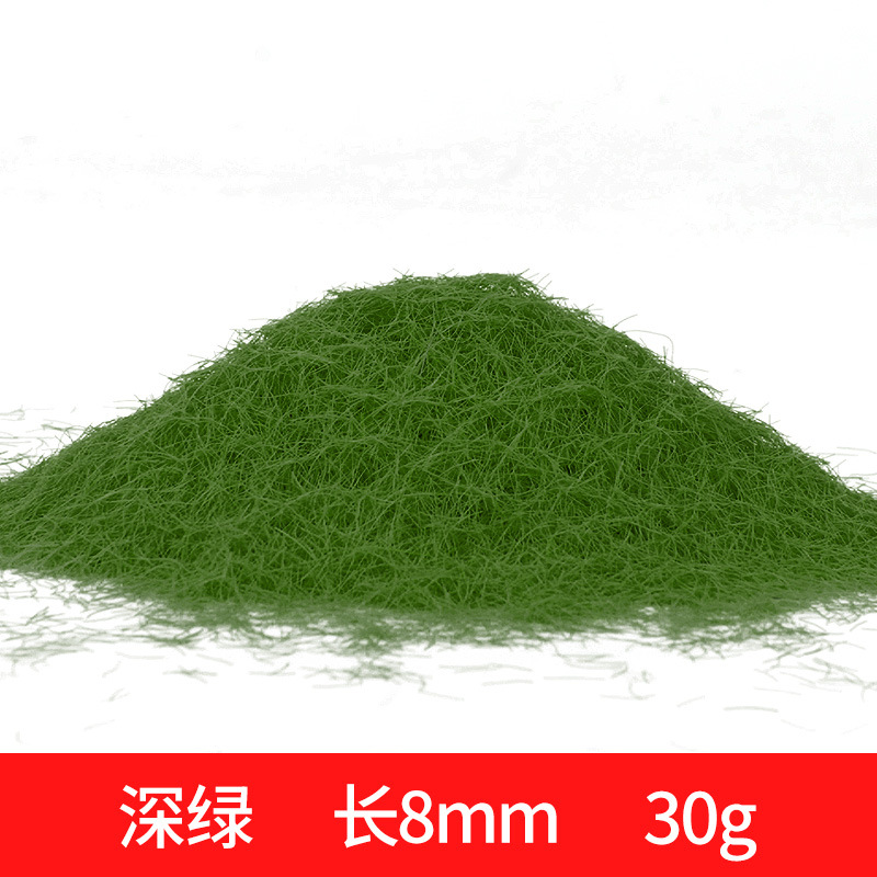 AliExpress 3-8mm Static Grass Powder DIY Lawn Flocking Materials Railway Train Landscape Accessory Model Kits 30g/bag, view 5