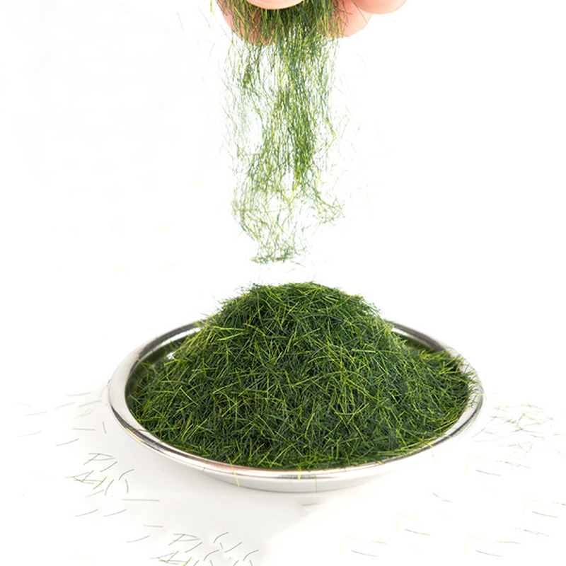 AliExpress 3-8mm Static Grass Powder DIY Lawn Flocking Materials Railway Train Landscape Accessory Model Kits 30g/bag, view 6
